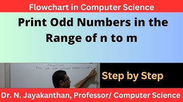 Flowchart to Print Odd Numbers in the Range of n to m!