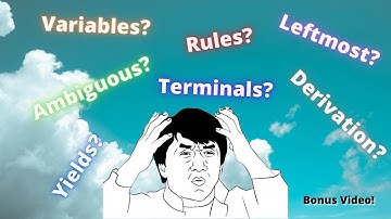 Context-Free Grammar Definitions: Yields, Ambiguous, Leftmost Derivation