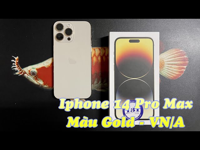 Đập hộp Iphone 14 Pro Max - Màu Gold - 256GB - mã VN/A 🍎📱