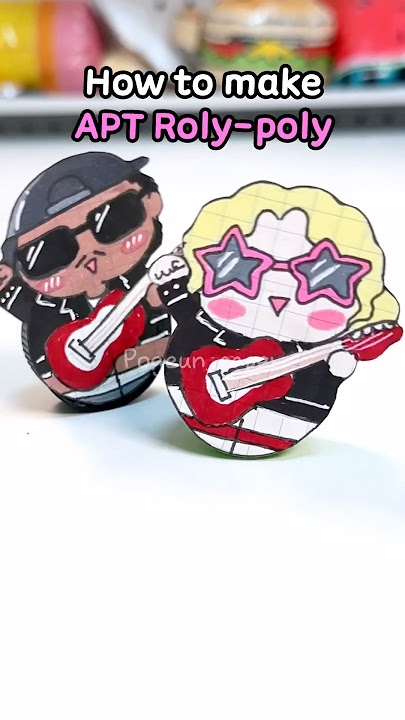 Rosé Bruno Mars APT DIY roly-poly #rosé #blackpinkrosé #brunomars #diy #papercraft #apt #blackpink