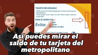 How to check how much credit I have on my Metropolitano card ✅✅ screenshot 4