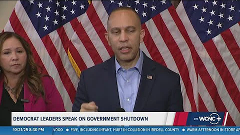 Democratic leaders speak on the government shutdown