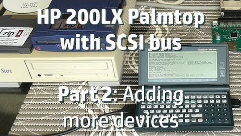 HP 200LX with SCSI bus: Adding more SCSI devices to the Palmtop. Part 2 of 2