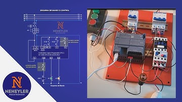 PLC CONTACTOR Y RELE TERMICO PARA UN ARRANQUE DE UN MOTOR