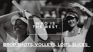 Who is The Best ? Radwanska or Hsieh Su-Wei ? Drop Shots, Volleys, Slices, Lobs.