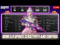 BGMI 3.9 UPDATE SENSITIVITY CODE 🔥 | BGMI BEST SENSITIVITY SETTINGS | BGMI ZERO RECOIL SENSITIVITY