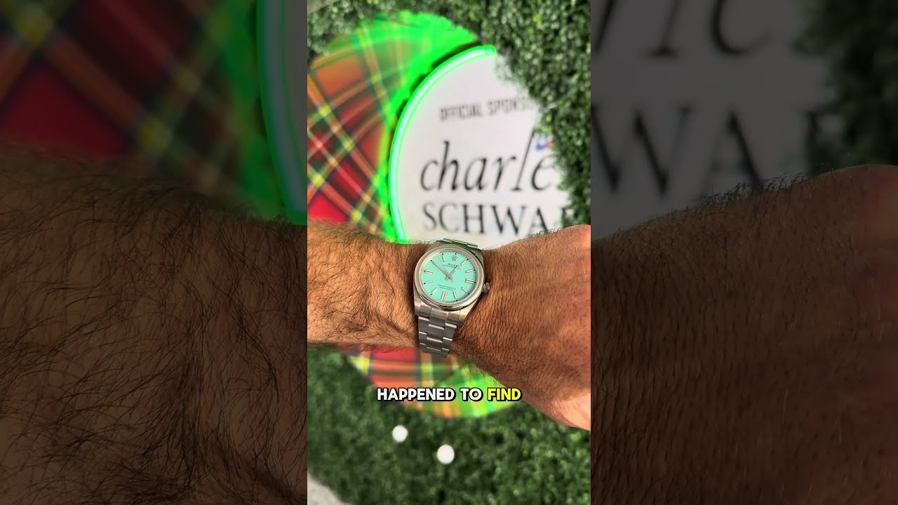 Tiffany Dial Rolex Spotted At Charles Schwab Challenge Charlesschwabchallenge