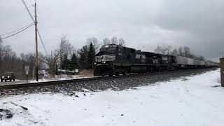 NS 9931 & 9267 Lead Eastbound Container & Trailer Train at Lake Street