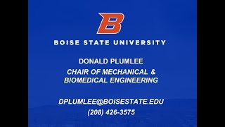 2020 Bronco Day Interview with the Mechanical and Biomedical Chair at Boise State University