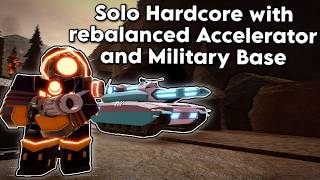 Solo Hardcore with Rebalanced Accelerator and Military Base | Roblox TDS