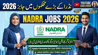 NADRA Jobs 2026 Online Apply 🔴 Scanning Operator & Project based Jobs Revealed! 🔥