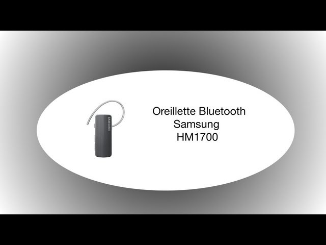 SAMSUNG Oreillette bluetooth Samsung HM1700 noire