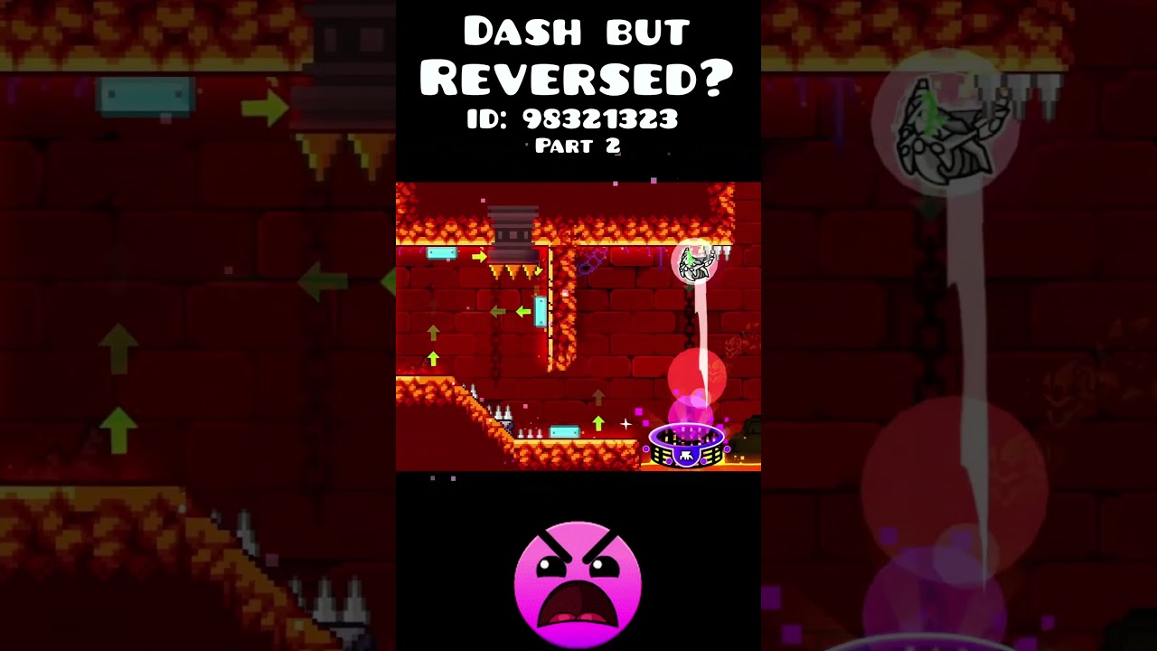 Dash But REVERSED in Geometry Dash pt.2 | 