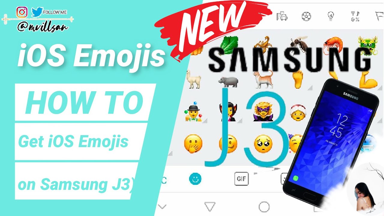 How To Get IOS Emoji On Samsung Android Phones (SAMSUNG J3)|NEW UPDATE ...