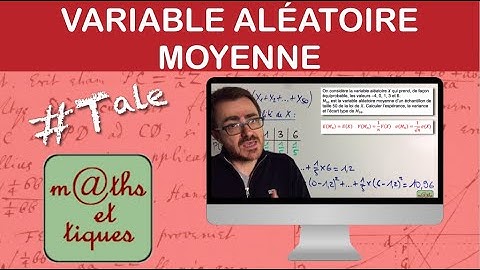 Calculer espérance, variance et écart-type d