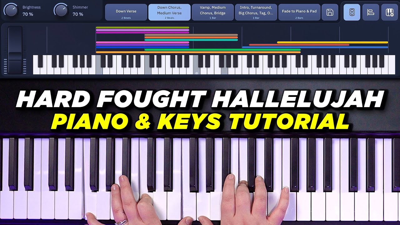 Hard Fought Hallelujah - Brandon Lake Piano Tutorial - Sunday Keys Song ...