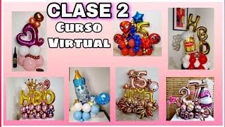 Clase online decoración con globos trendy