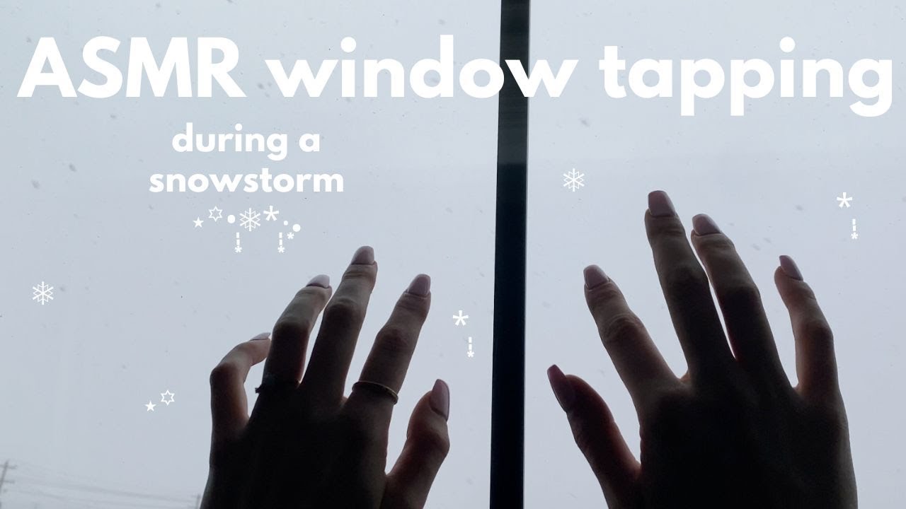 lofi window tapping during a snowstorm °❆⋆.ೃ࿔* (+ camera tapping)