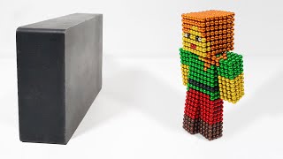 Alex Minecaft Vs Monster Magnets In Slow Motion | Mr. Cupid Magnet Satisfying #3