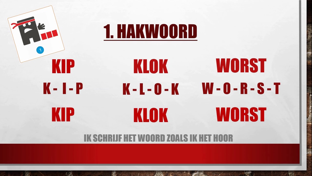 1 hakwoord