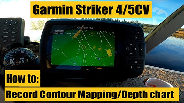 Garmin striker 4/5CV. How to record contour mapping feature to make a depth chart. #howto #garmin