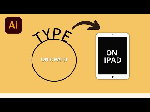 How To Type on a Path in Illustrator on iPad | Adobe Illustrator iPad Tutorial