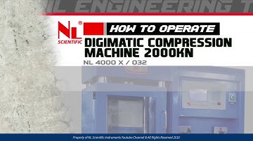 How To Operate : Digimatic Compression Machine 2000 kN