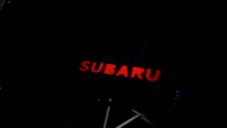 Объемные буквы SUBARU которые светятся в темноте