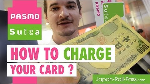 PASMO / SUICA CARDS - How to charge ?