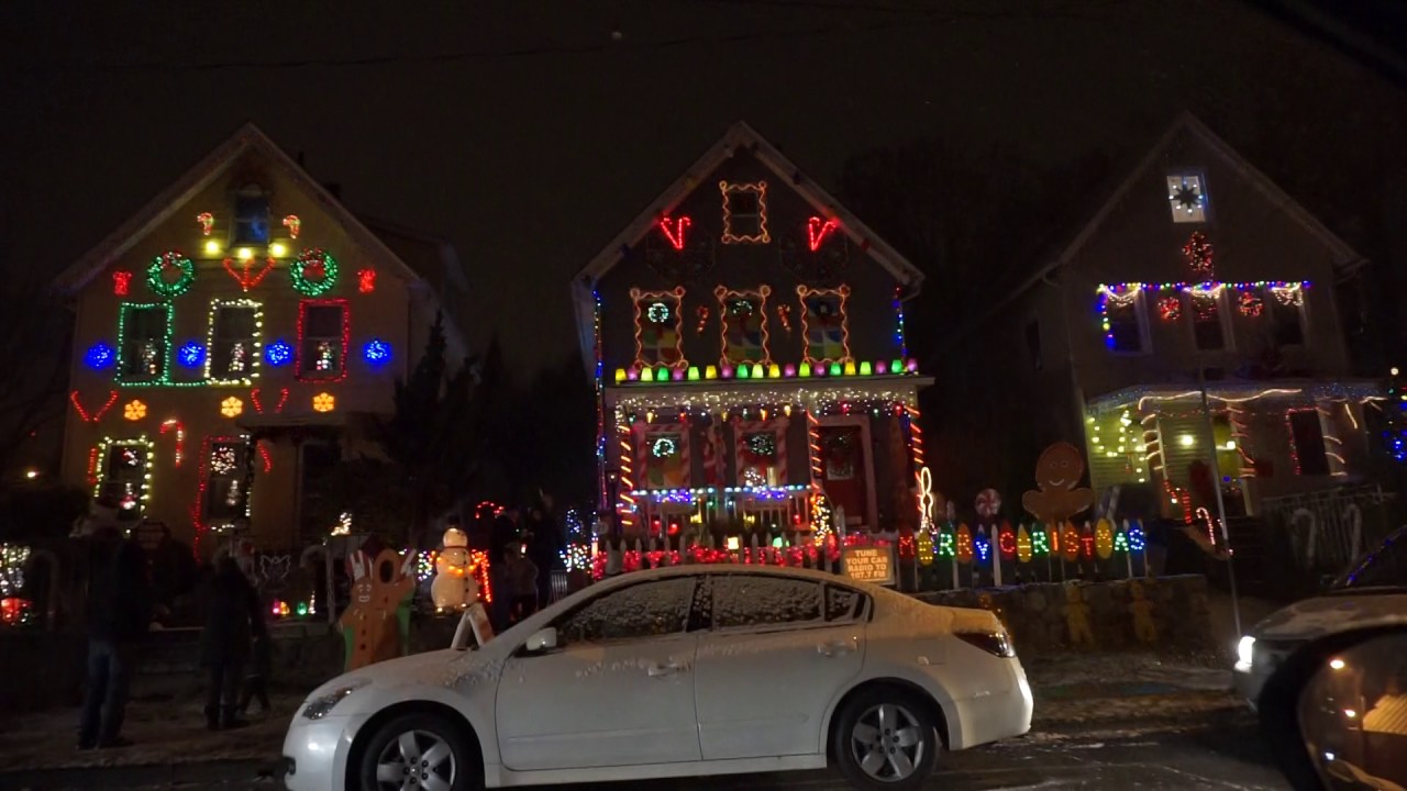 Amazing holiday light show set to music in White Plains New York YouTube