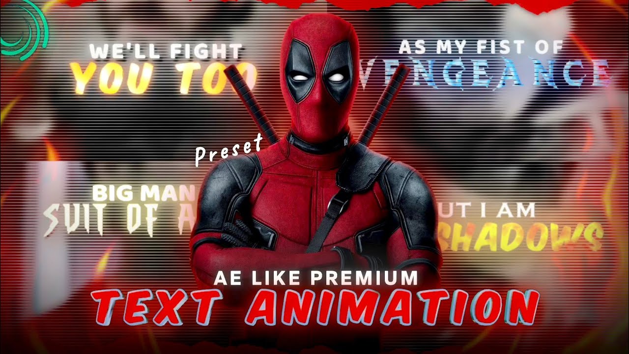 AE Like Text Animation Alight Motion Preset | Alight Motion Text Pack