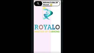 Royalo Info Marketing The Real App In Future In India  Online Job  3d Info Marketing