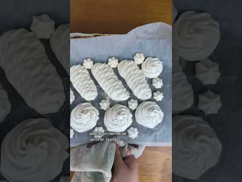 Crujientes de Merengue de Aquafaba! #cienciaycocina #shorts