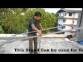 Universal all terain solar panal stand - Installation demo