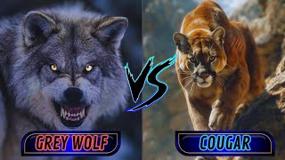 Clash of the Titans: Cougar vs. Gray Wolf