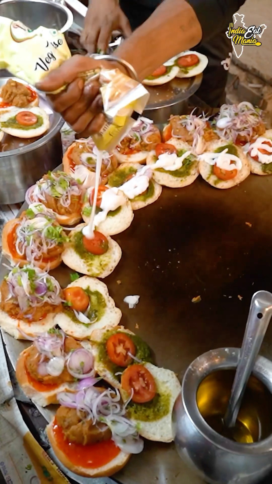 Pav Bhaji Burger Making Rs. 30/- Only #saharanpurfood #shorts