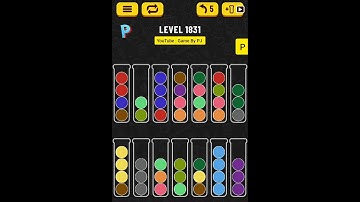 Game : ball sort puzzle level 1831 ; puzzle game to solve