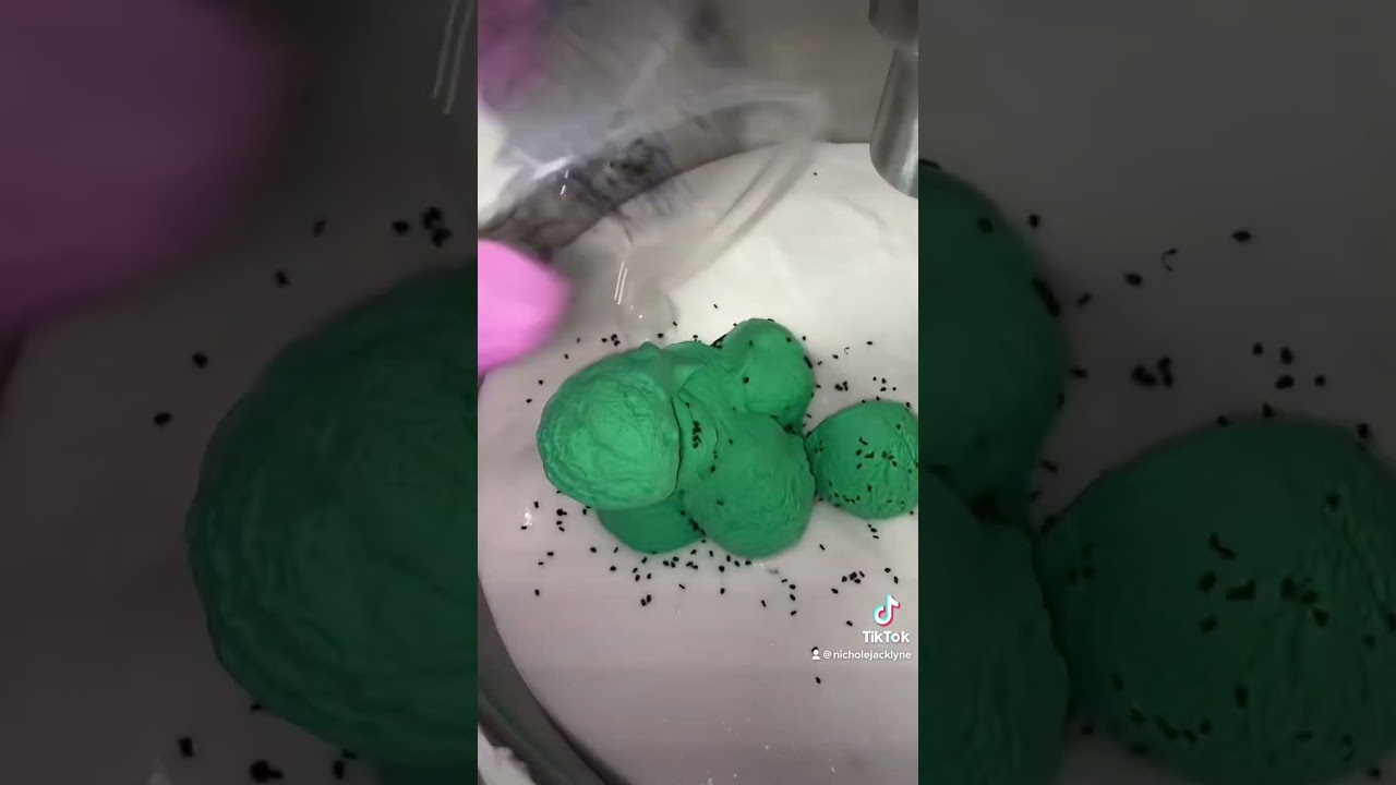 MAKE MINT CHOCOLATE CHIP ICE CREAM SLIME💚🍦🍫 