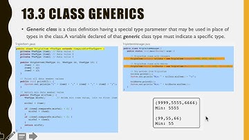 IS250 Lecture 13 Generics Zybooks