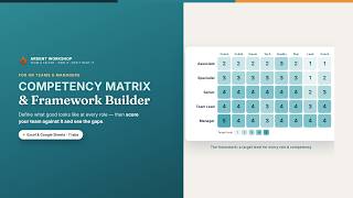 Competency Matrix & Framework Builder for Excel & Google Sheets | Score Your Team Update