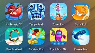 Hit Tomato,Temple Run 2,Tower Run,Spiral Roll,People Wheel,Shortcut Run,Pop It Rush,Frozen Sam screenshot 5