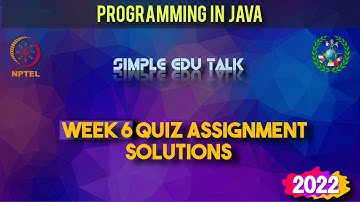 Programming in Java Week 6 Quiz answers with detailed proof of each answer | Nptel | Swayam