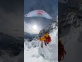 Joyrides with a view 🤩 Aaron Durogati playing in-between séracs above Brenva Glacier