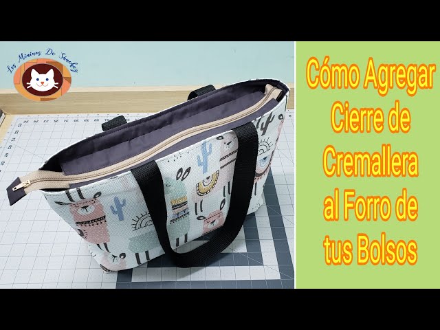 Como poner Cierre de Cremallera a una Mochila o Bolso (Totebag) 