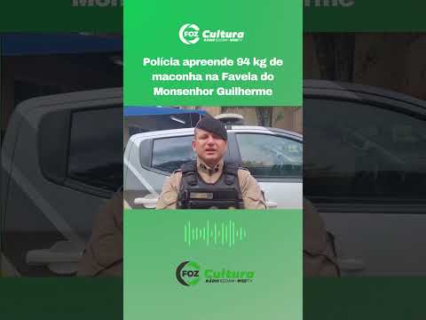 Polícia apreende 94 kg de maconha na Favela do Monsenhor Guilherme