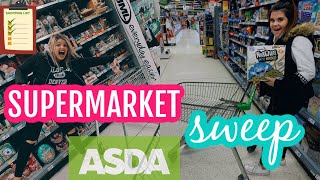 SUPERMARKET SWEEP challenge | GOING CRAZY on the shop floor in ASDA