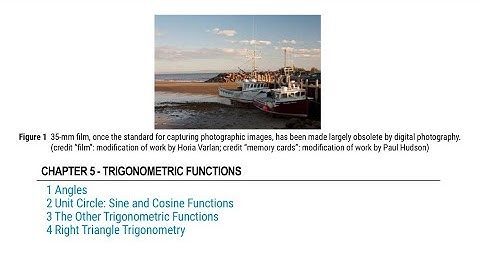 Trigonometric Functions - All-in-One Algebra & Trigonometry OpenStax Textbook Integrated with Videos