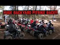 SICKEST BACKYARD PITBIKE/MINI QUAD RACE!!