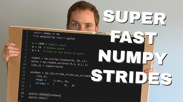Numpy Windowing: Making Windows with Strides
