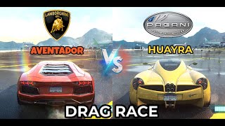 Lamborghini Aventador vs Pagani Huayra Drag Race 🔥